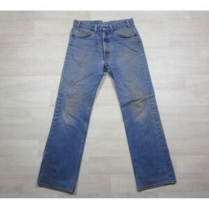 Vintage 80s Levis 517 Jeans Mens 32x31 Orange Tab Bootcut Saddleman Distress 15